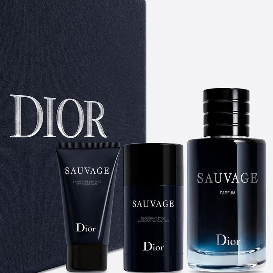 مجموعة عطر سوفاج من ديور للرجال - برفيوم - 3 قطع |