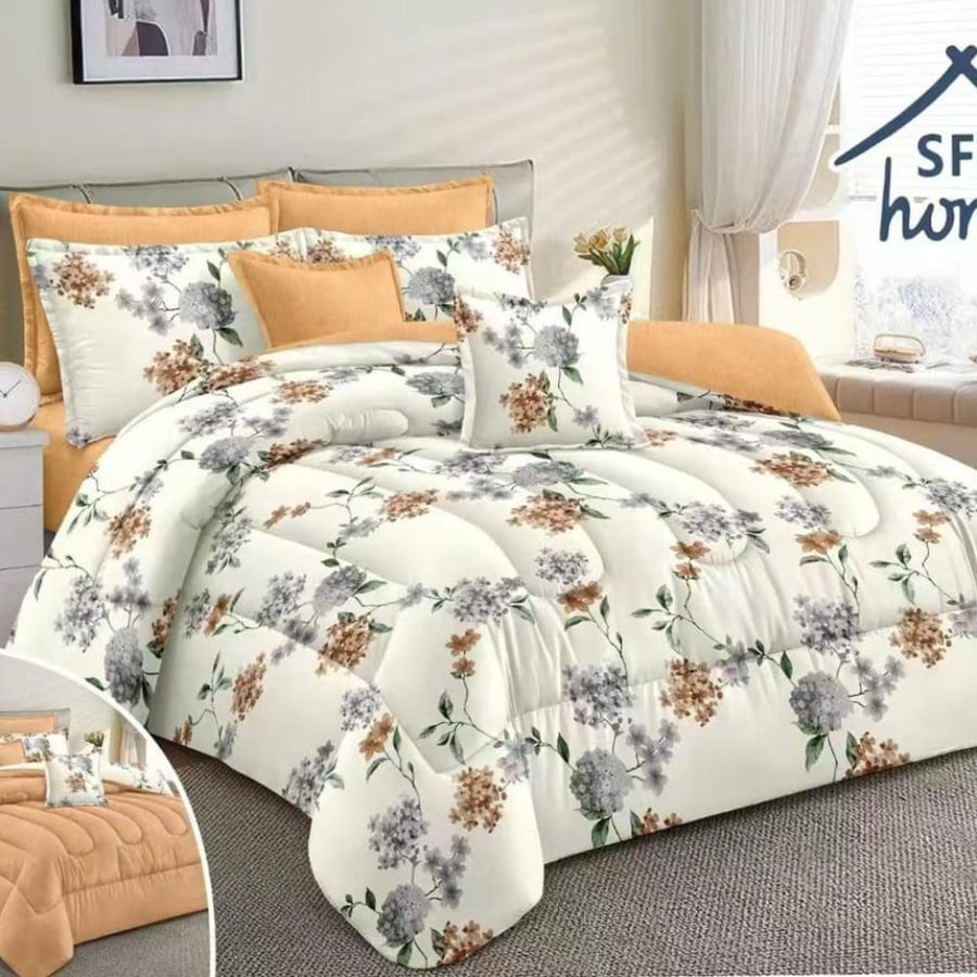 مفرش صيفي مشجّر SFT Home | مقاس نفرين