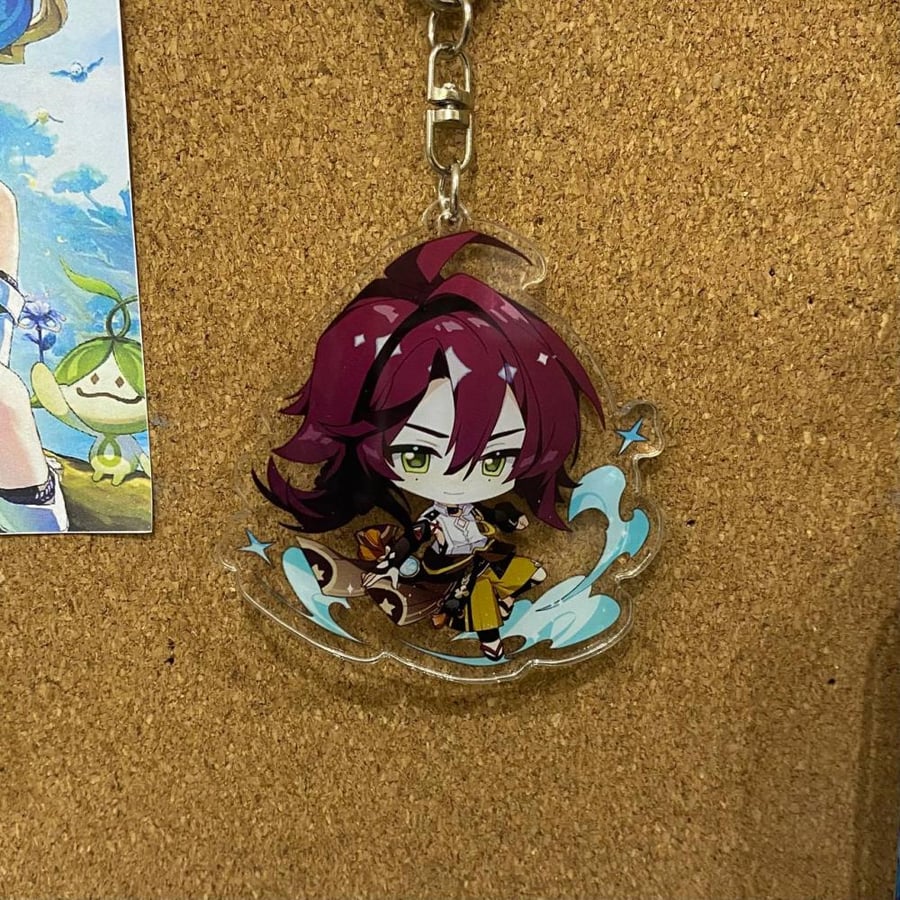 ميدالية اكريليك قينشن هيزو - ‏acrylic keychain Genshin heizou