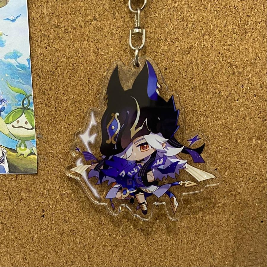 ميدالية اكريليك قينشن ساينو - ‏acrylic keychain Genshin cyno