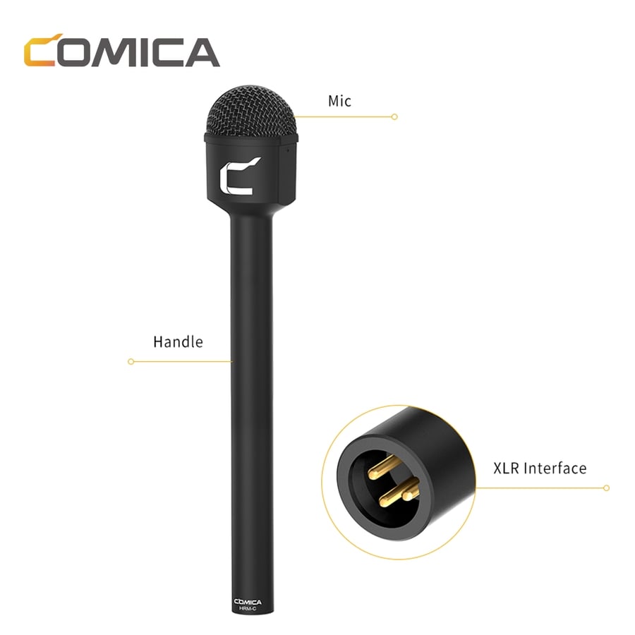 Comica HRM-C ميكروفون المراسل الديناميكي احادي الاتجاه