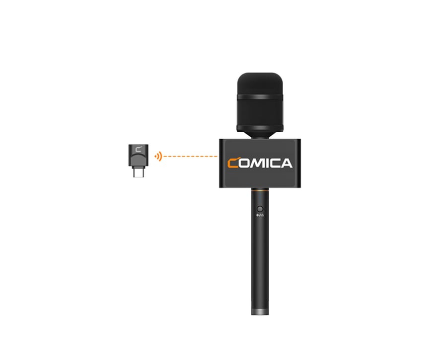 كوميكا ميكروفون ريفو اس لاسلكي محمول للتسجيل و المقابلات لاسلكي تايب سي USB C