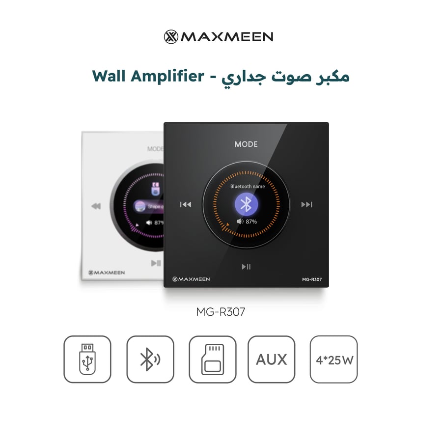 نظام صوتي مكبر صوت جداري مع 4 سماعات|30-41|
