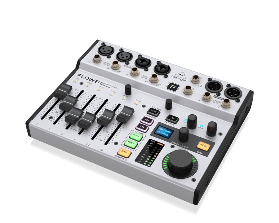 FLOW 8-مكسر BEHRINGER رقمي 8 مدخل تحكم لاسلكي