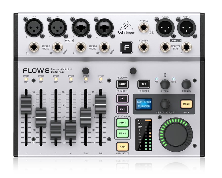 FLOW 8-مكسر BEHRINGER رقمي 8 مدخل تحكم لاسلكي