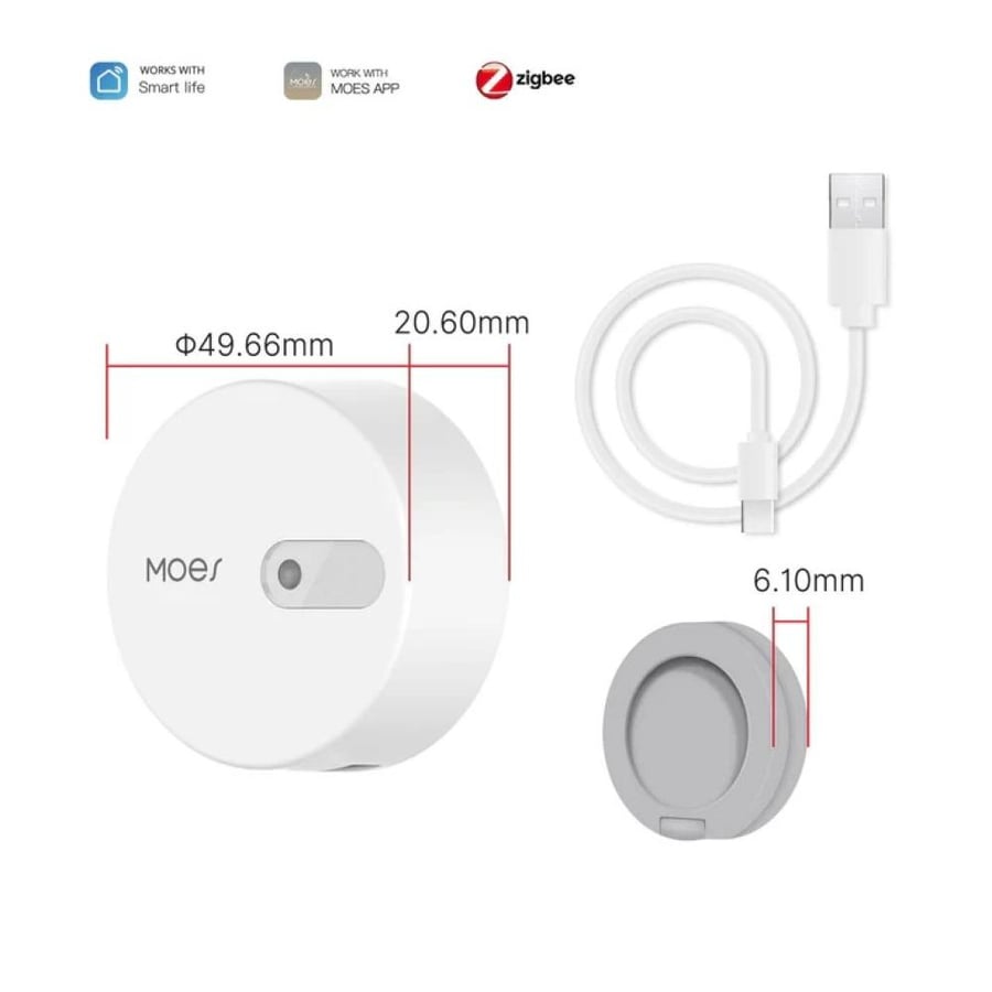 مستشعر الوجود البشري الذكي ZigBee بتقنية رادار mmWave – كشف دقيق للحركة وربط ذكي للمنزل الذكي عبر Smart Life