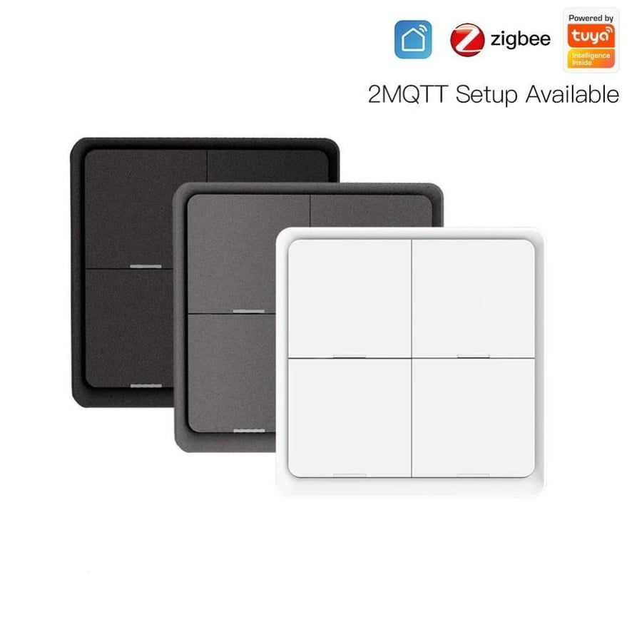 مفتاح مشهد ذكي لاسلكي ZigBee – يعمل بالبطارية للتحكم في المشاهد والأجهزة