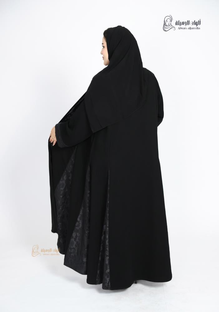 عباية سوداء كريب سيراميك