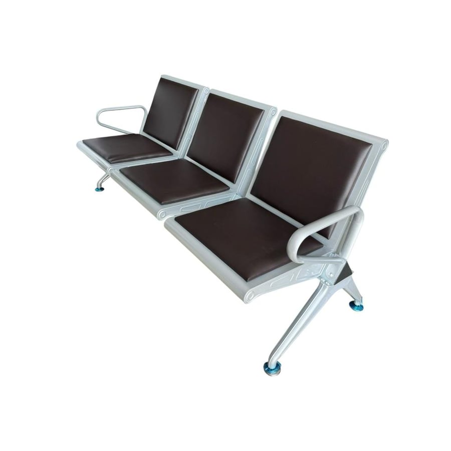Office desk sofa with geometric design for 3 people in different colors