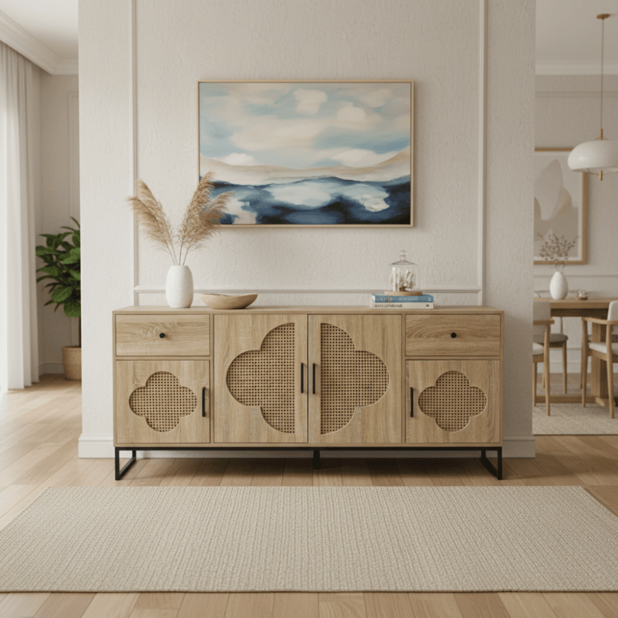 دولاب بوفيه عصري بتصميم أنيق 160 سم