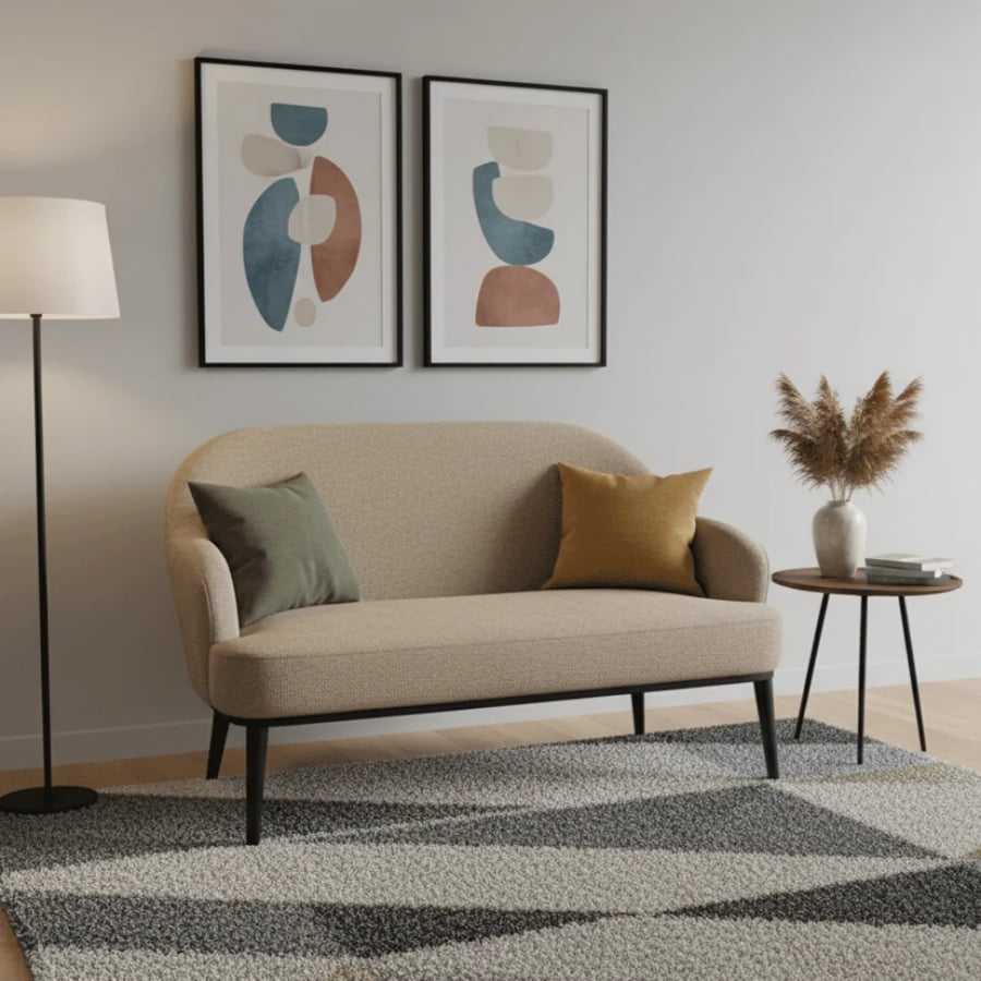 كنبه 2 اشخاص بتصميم حديث وعصري