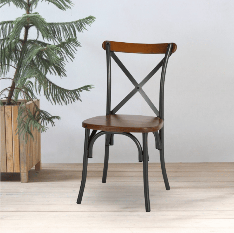 كرسي مفرد بتصميم بسيط بلون رمادي داكن - (k M-74541N DARK GRAY)