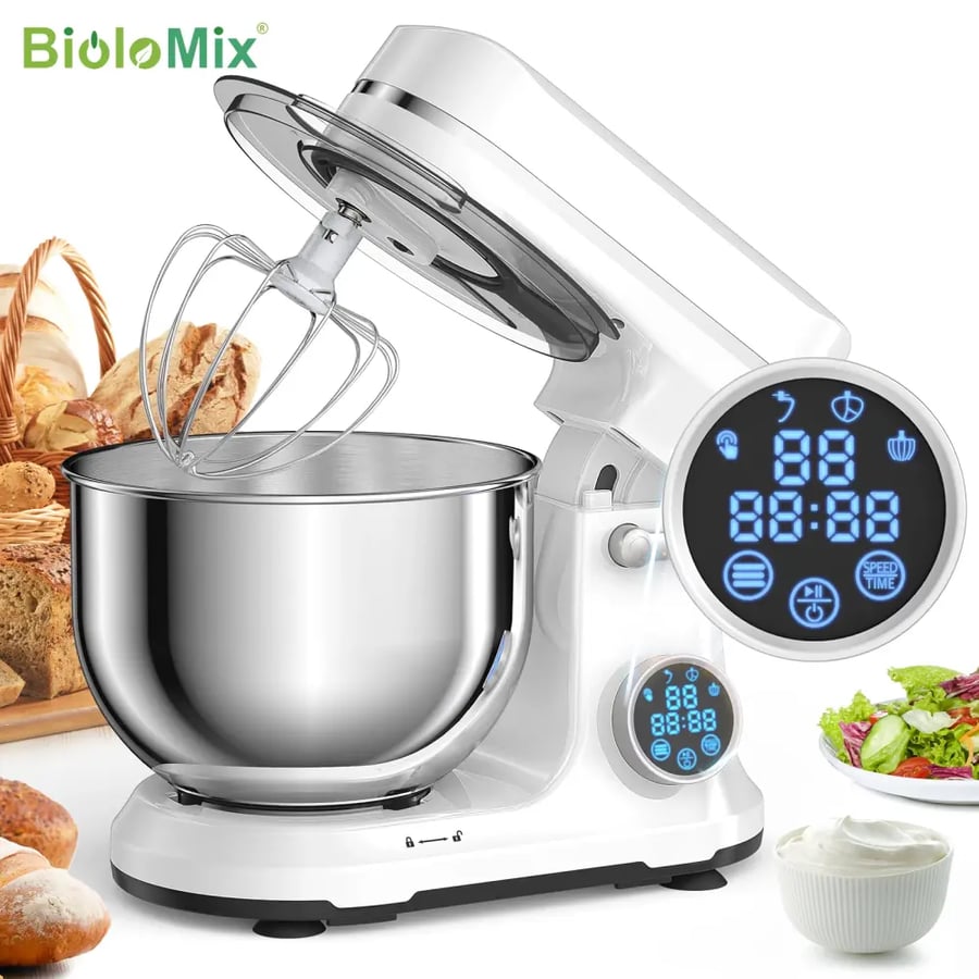 خلاط BioloMix كهربائي 1200 وات 11 سرعة مع شاشة OLED