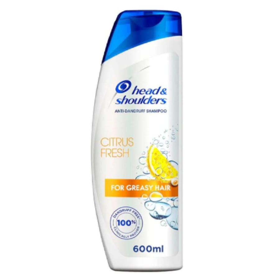 هيد اند شولدرز - شامبو للشعر انتعاش الليمون للشعر الدهني - 600 مل - head&shoulders