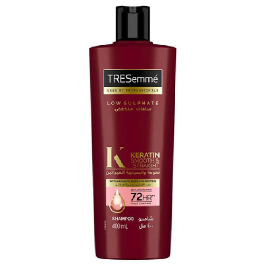 تريسمي - شامبو للشعر سموث بالكيراتين وزيت الارغان - 400 مل - TRESemme