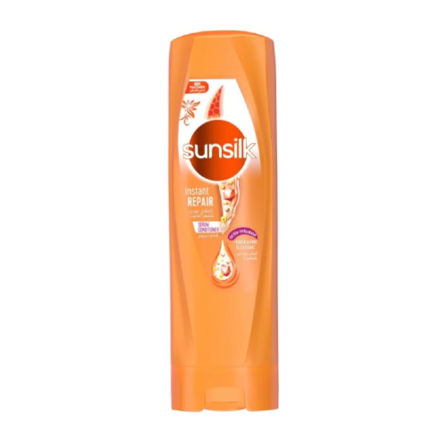 صانسيلك - بلسم للشعر اصلاح فوري للشعر التالف بالكيراتين وزيت اللوز وفيتامين سي - 340 مل - sunsilk