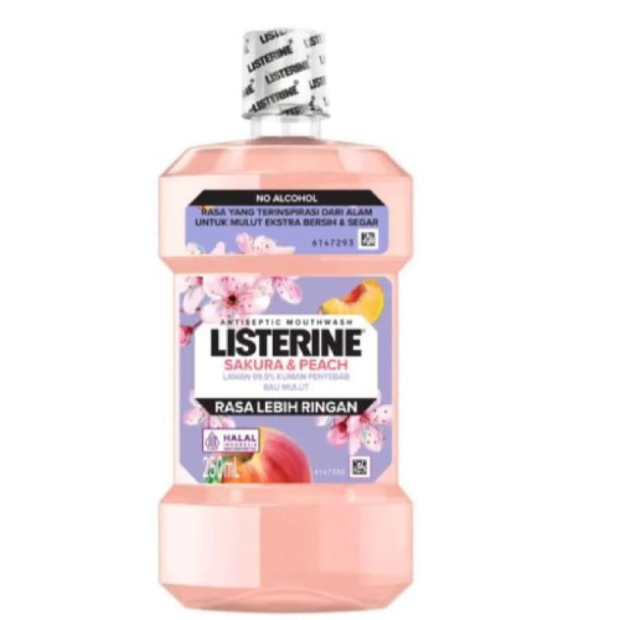 ليسترين - غسول الفم المطهر بالساكورا والخوخ - 250 مل - LISTERINE