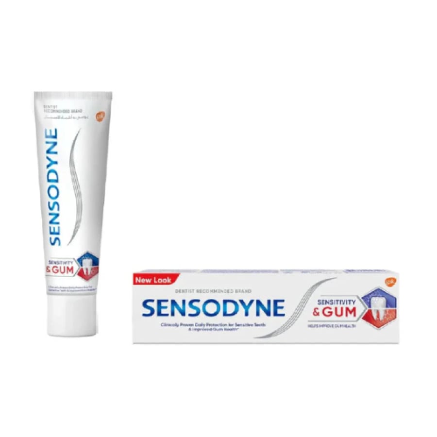 Sensodyne - toothpaste for sensitive teeth and gums with whitening - 75ml