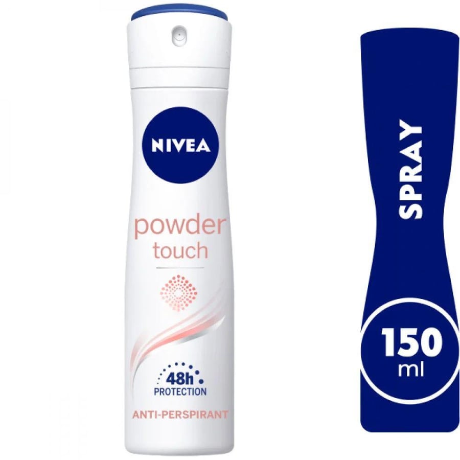 نيفيا – مزيل عرق بخاخ باودر توش نسائي – 150 مل NIVEA Powder Touch Deodorant Spray for Women – 150ml