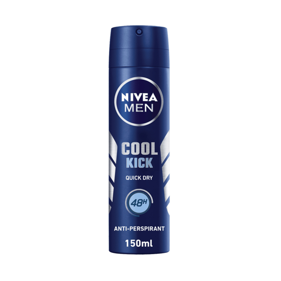 نيفيا – مزيل عرق بخاخ كول كيك رجالي – 150 مل NIVEA Men Cool Kick Deodorant Spray – 150ml