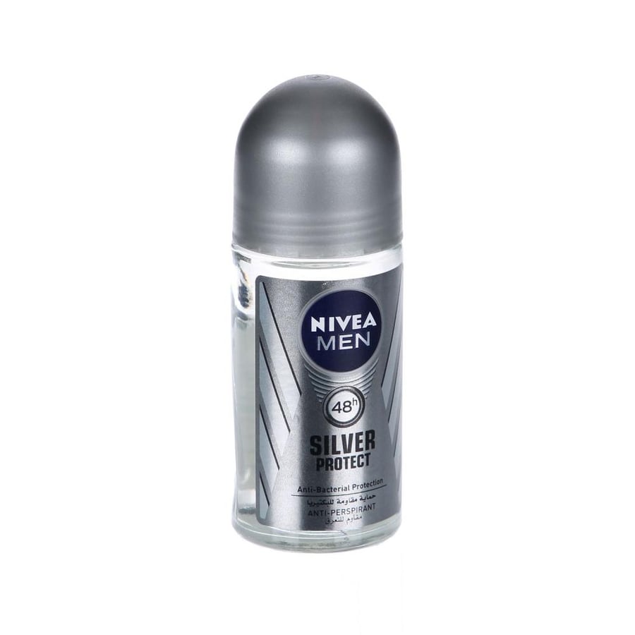 نيفيا – مزيل عرق رول أون سيلفر بروتكت رجالي – 50 مل NIVEA Men Silver Protect Roll-On Deodorant – 50ml