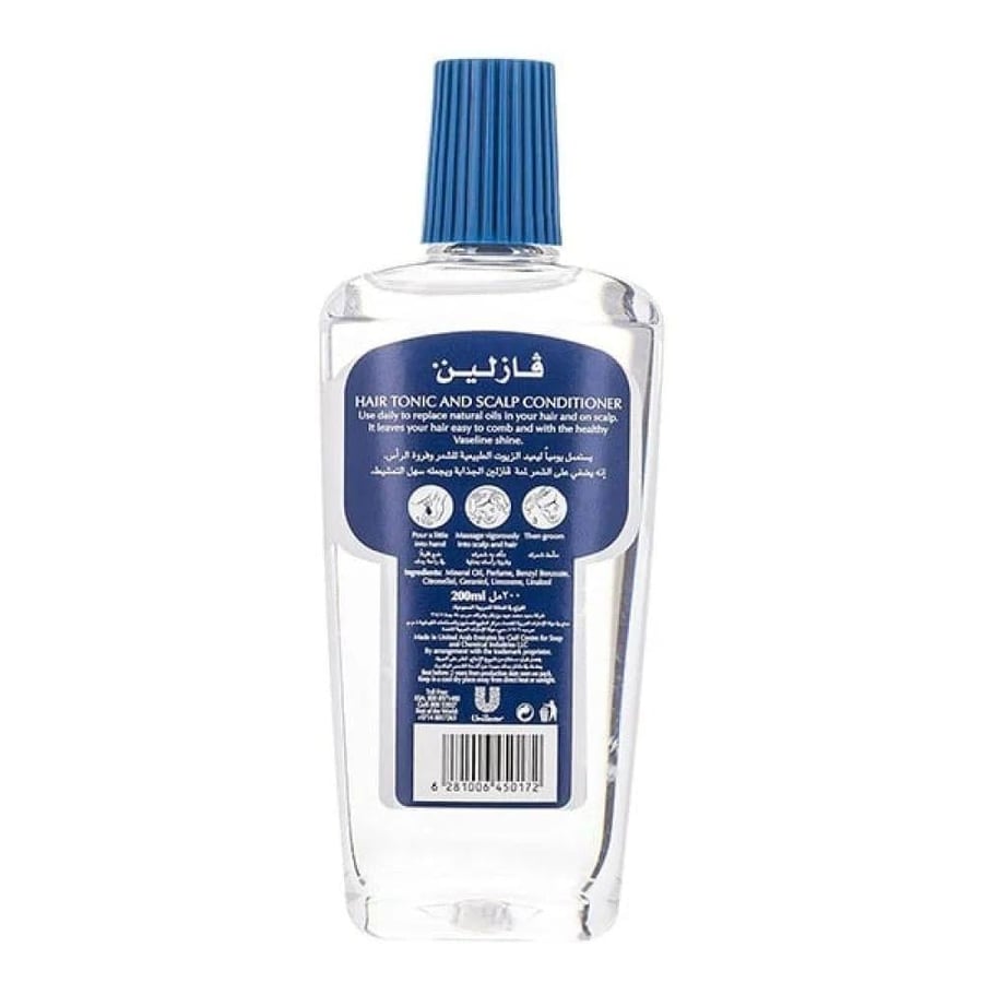 فازلين - منشّط تونيك للشعر ومنعش لفروة الرأس - 200 مل - Vaseline Hair Tonic & Scalp Conditioner