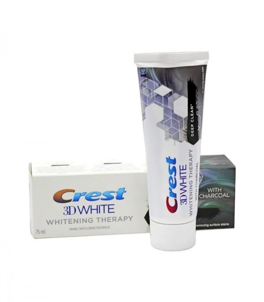 Krest – 3D White Deep Clean Toothpaste with Charcoal - 75 ml