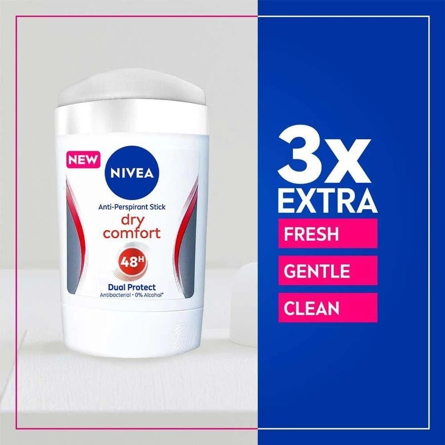 نيفيا – مزيل عرق ستيك دراي كومفورت نسائي – 50 مل NIVEA Dry Comfort Deodorant Stick for Women – 50ml