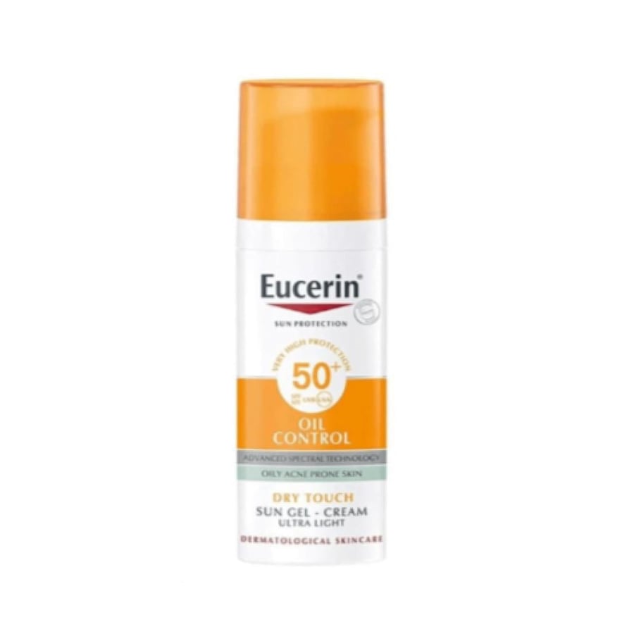 يوسرين - كريم وجل الحماية من أشعة الشمس مع عامل حماية 50+ - 50 جرام - Eucerin
