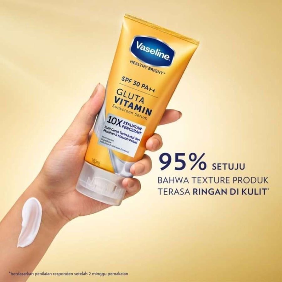 فازلين - سيروم جلوتا مع فيتامين وواقي شمس - 180 مل - SPF 30 - Vaseline Gluta Serum Vitamin with SPF 30
