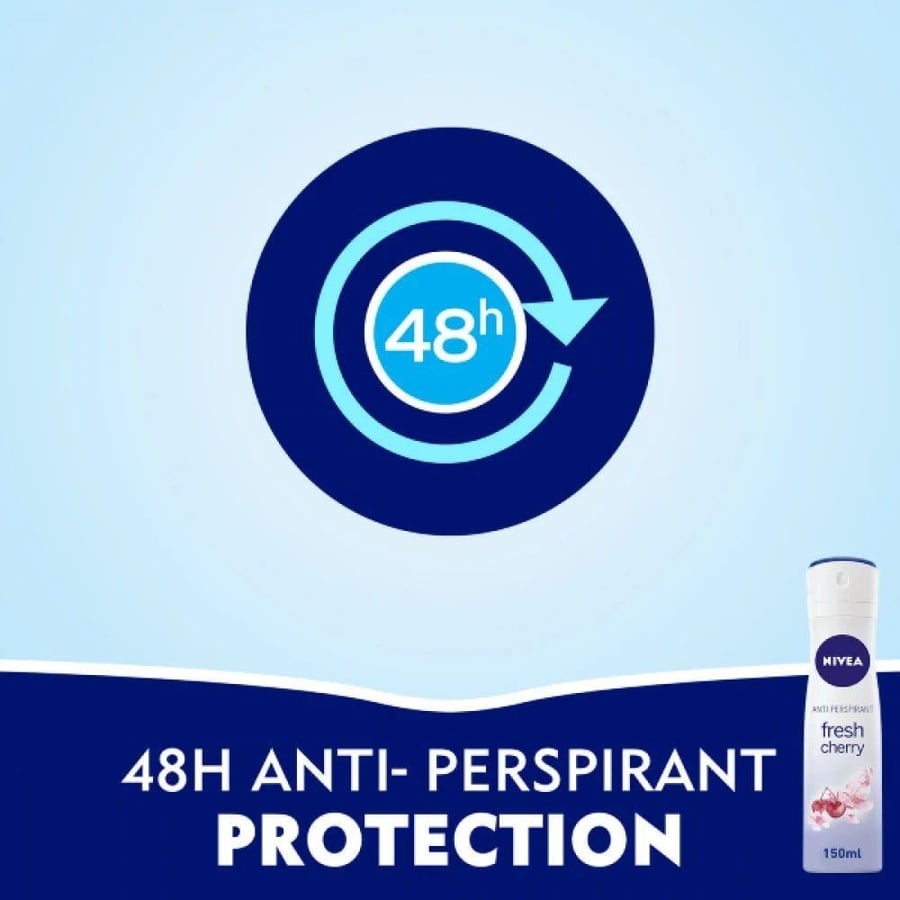 نيفيا – مزيل عرق بخاخ انتعاش الكرز نسائي – 150 مل NIVEA Cherry Blossom Fresh Deodorant Spray – 150ml