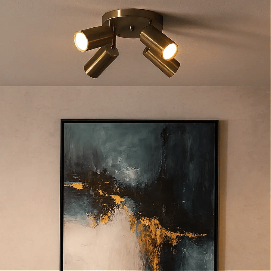 Four-head oil-based adjustable spotlight GU10