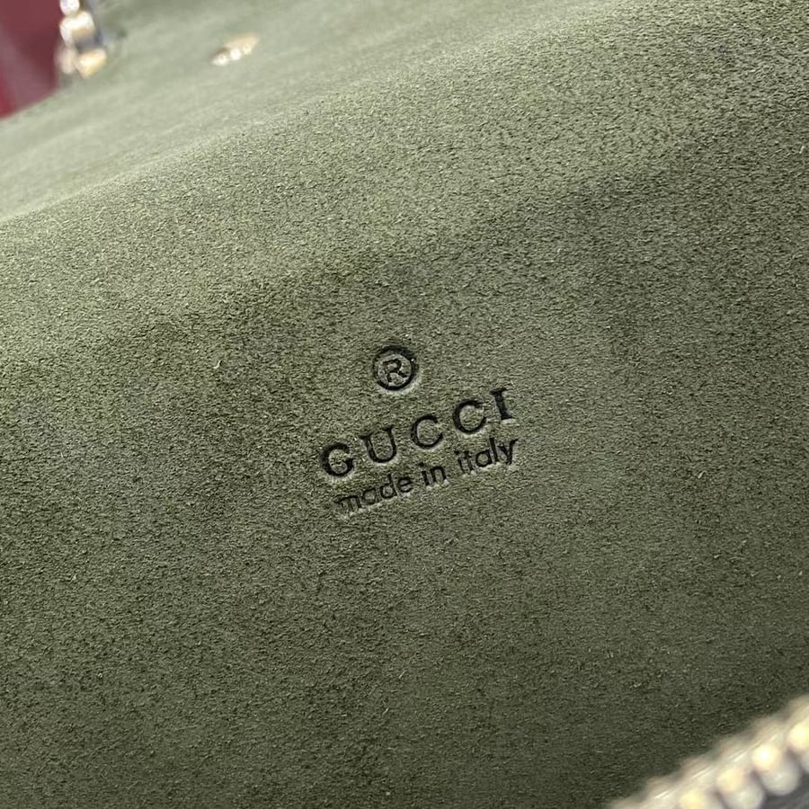 حقيبة Gucci Dionysus Forest Green Patent Leather