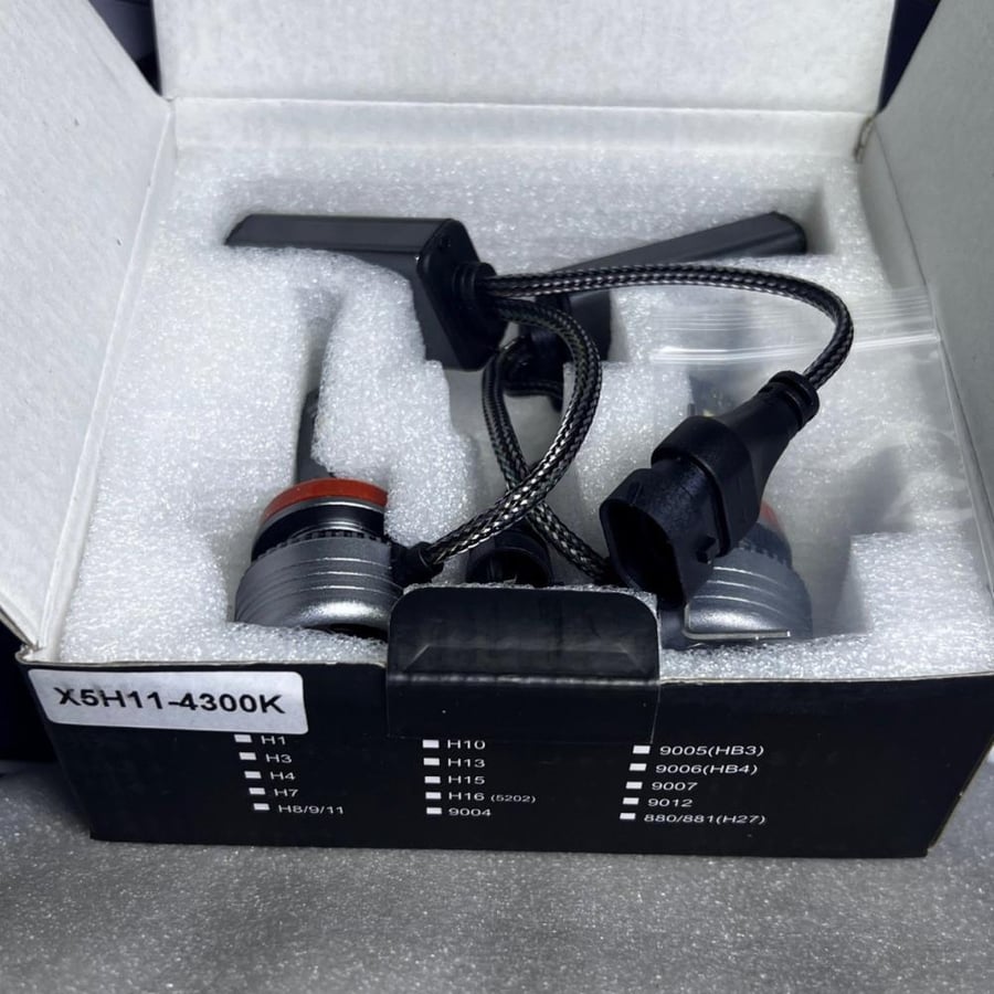 طقم لمبات ليد  100W 18000LM 4300K