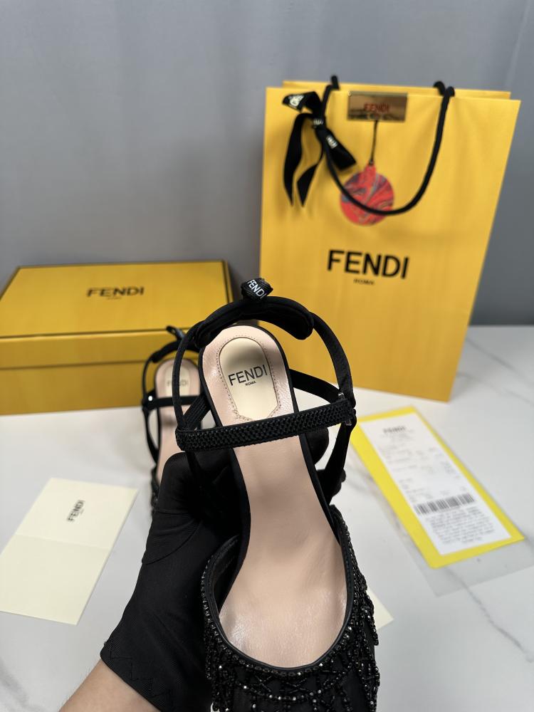 Fendi black heels