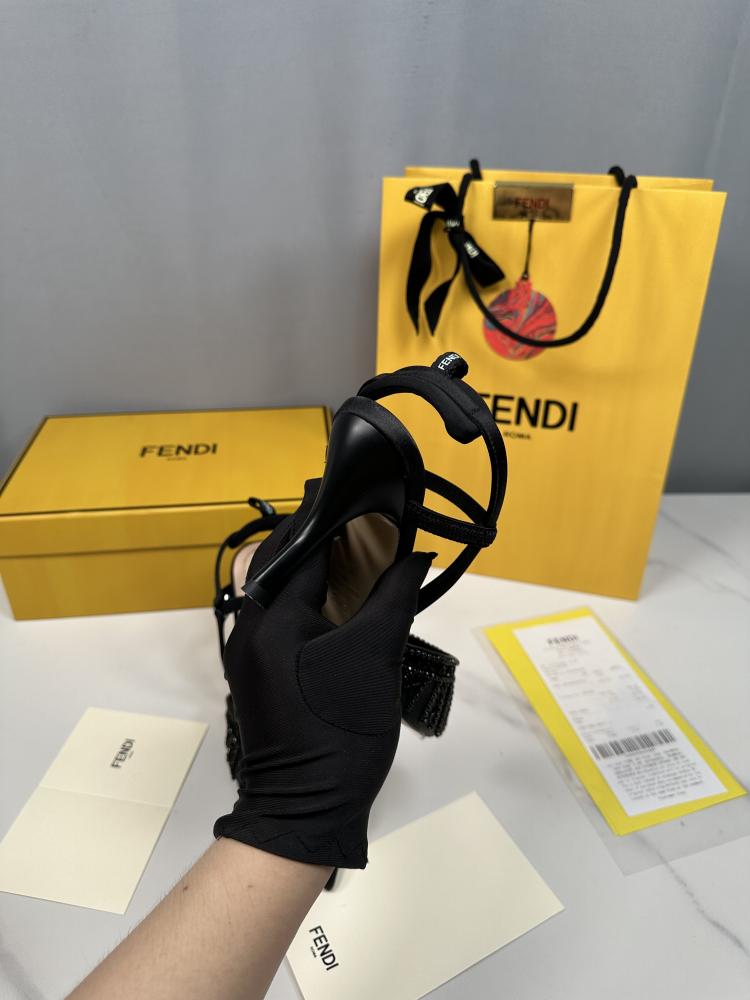 Fendi black heels