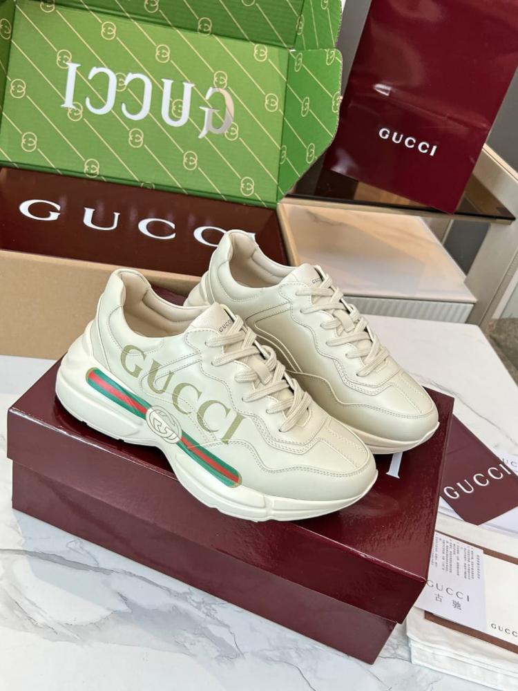 سنيكرز رايتون - Gucci “ جلد طبيعي "
