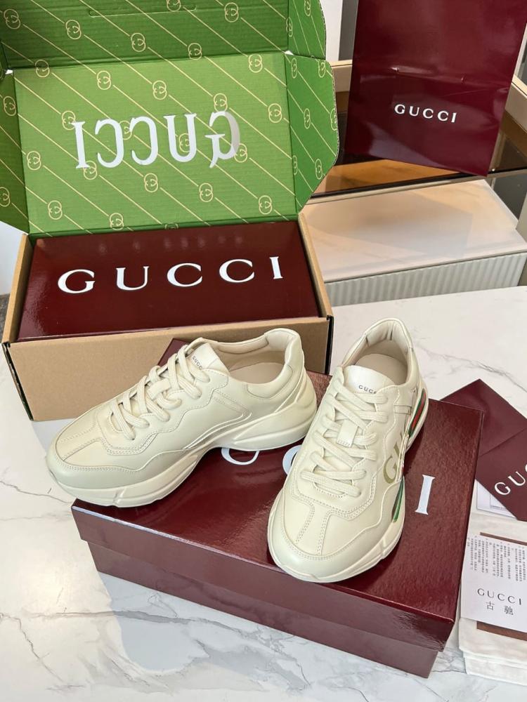 سنيكرز رايتون - Gucci “ جلد طبيعي "
