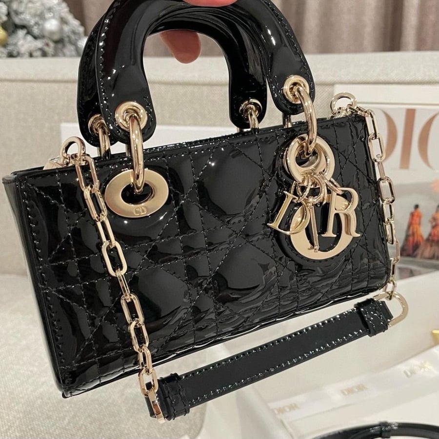 ديور Lady D-Joy Micro bag دي جوي مقاس مايكرو جلد لامع