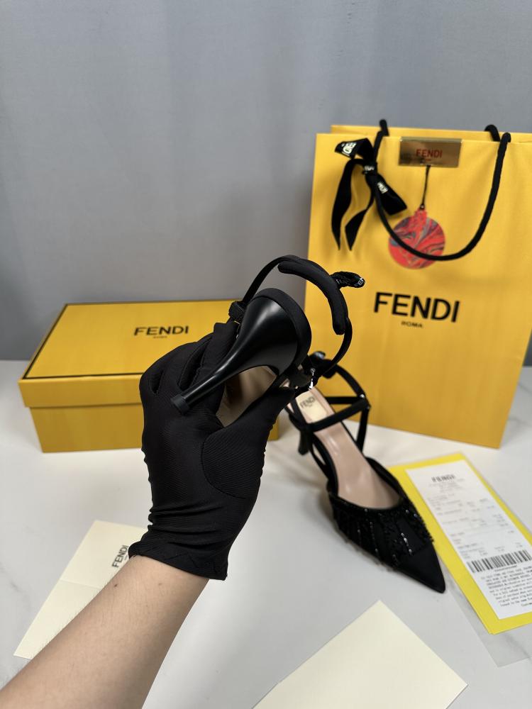 Fendi black heels