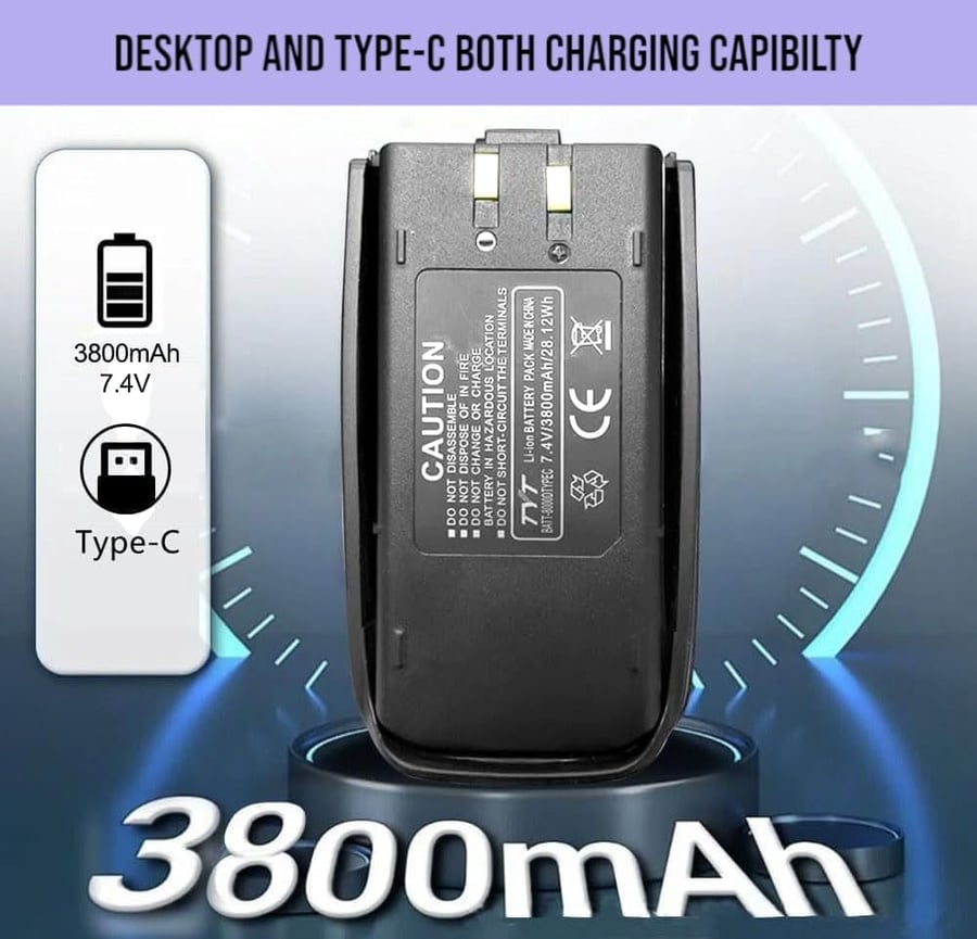 بطارية يدويTYT8000D شاحن تايبسي