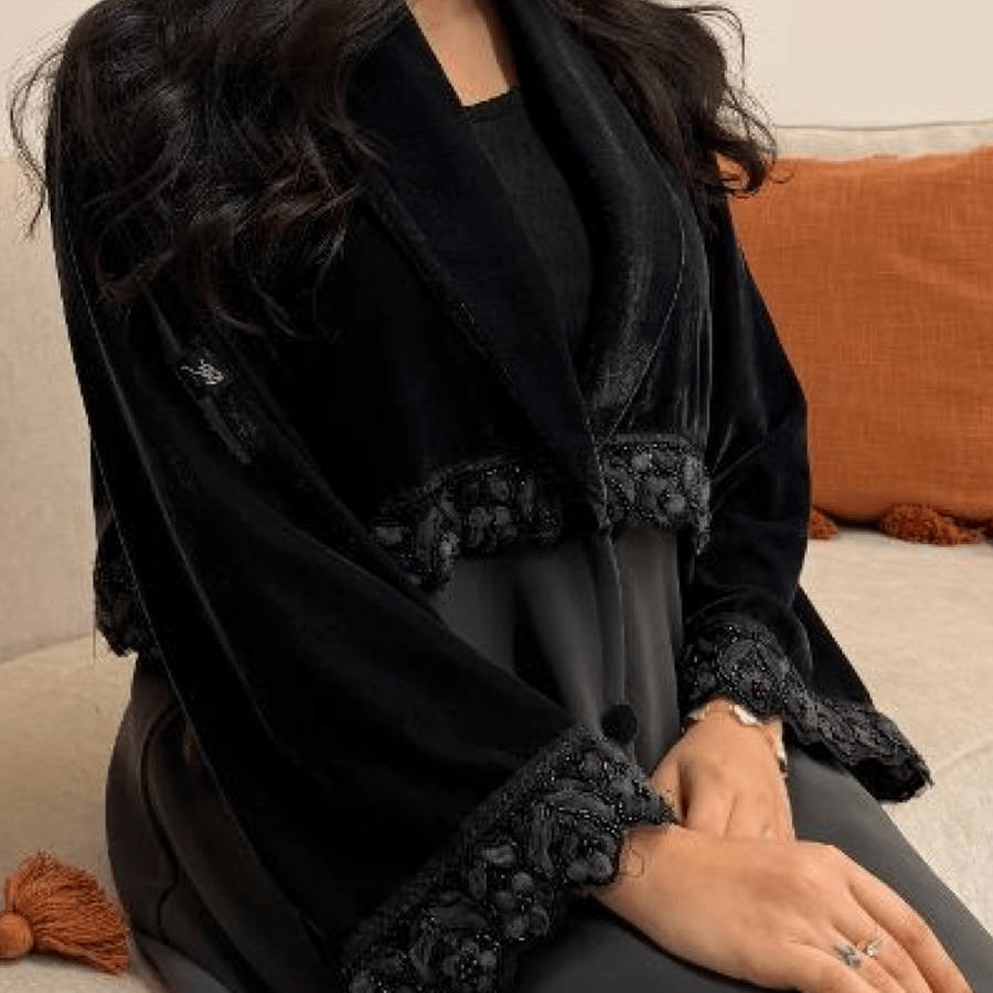 عباية رمادي فاتح