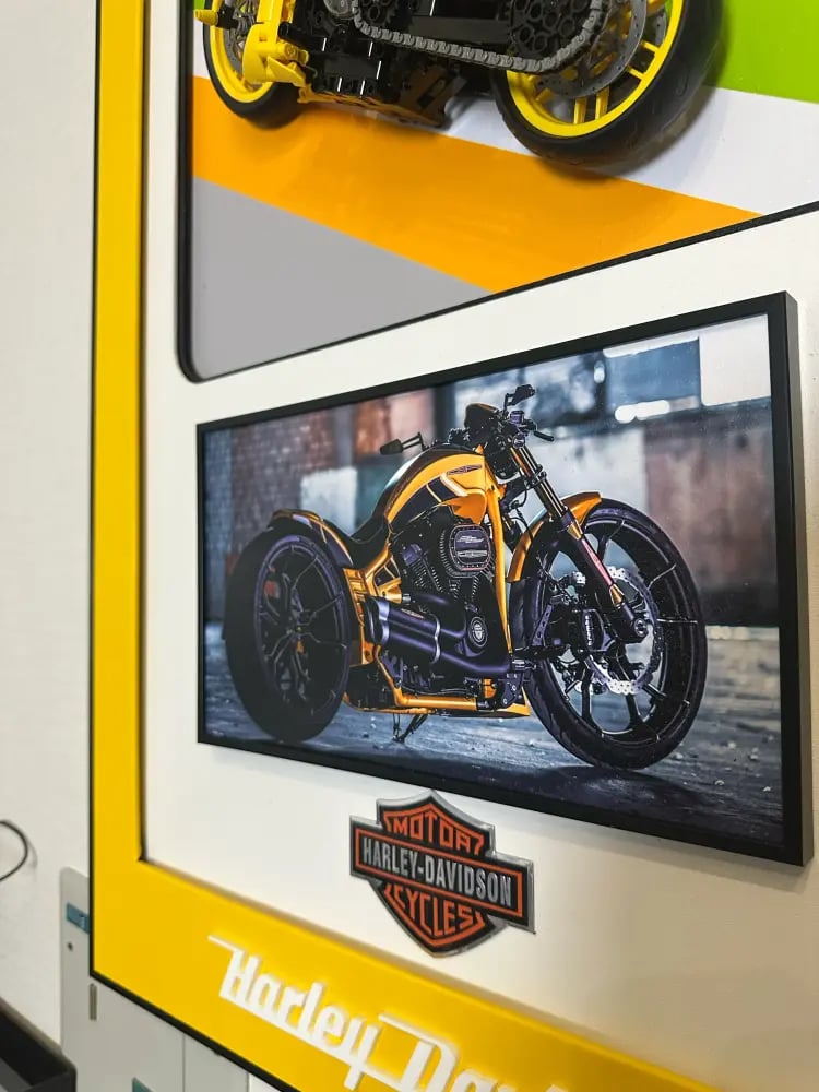 Harley-Davidson Motorcycle - 3D Frame