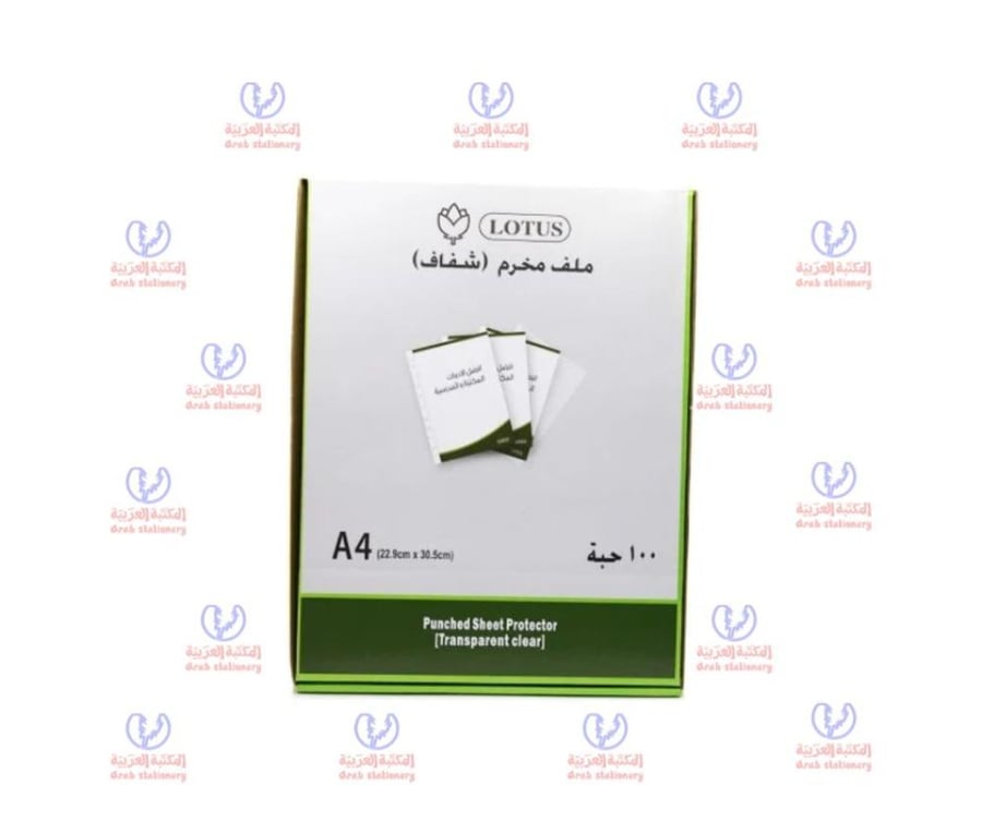 Transparent perforated file 100 pieces