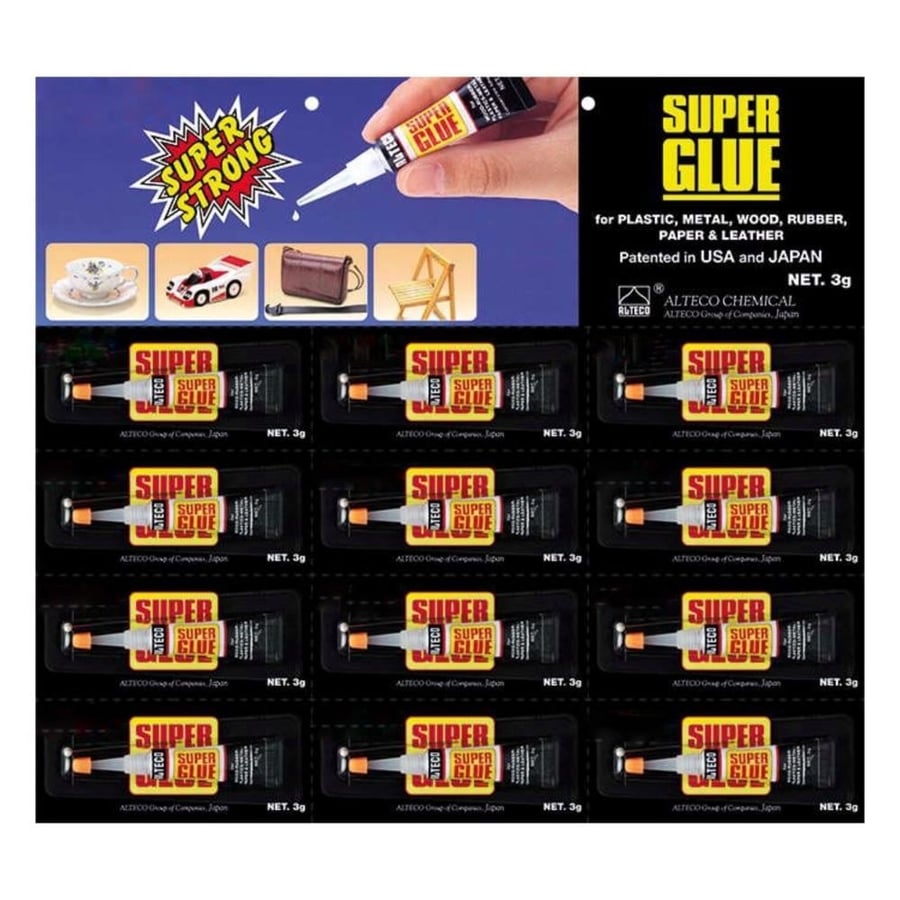 Super glue adhesive card by the piece
