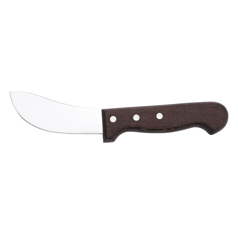 Wide curved stainless steel kitchen knife 0267