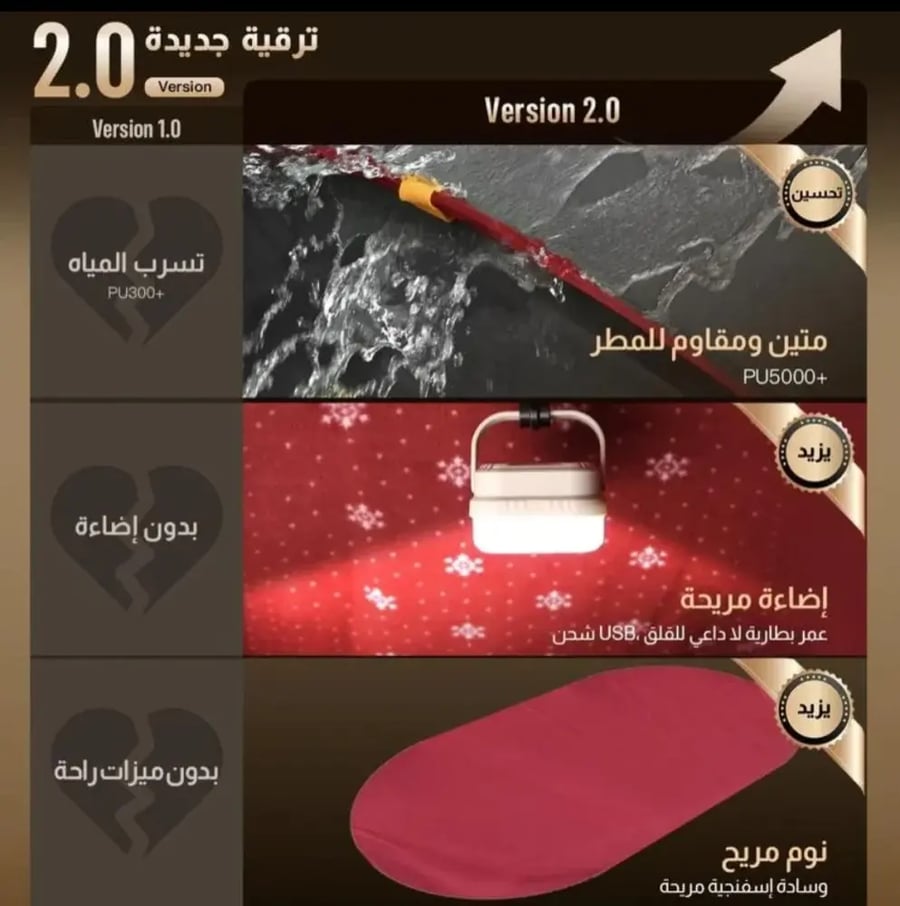 خيمة المبيت فورديل الاصدار الثاني
