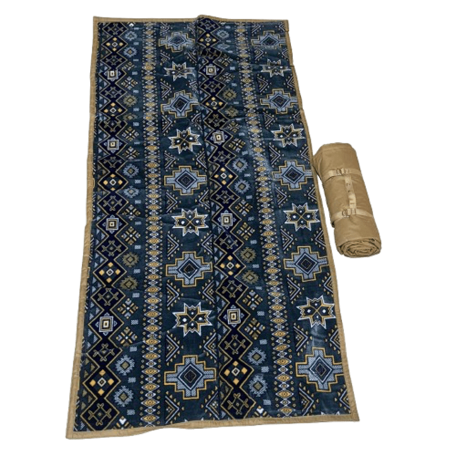 مدة تركية مبطنة 80*200سم طوي نقش رصاصي
