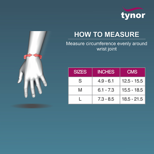 تينور مشد مفصل المعصم مع قفل مزدوج TYNOR E 05 WRIST BRACE/DUOBLE LOCK