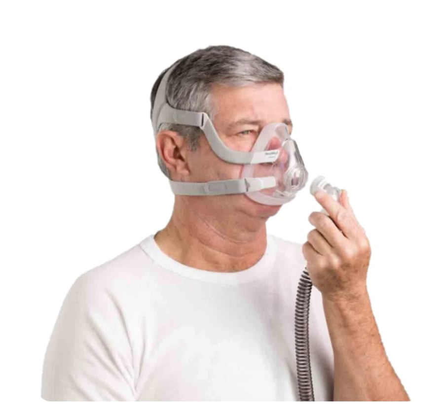 كمام سيباب من السيلكون من رزمد AirFit F20 ResMed CPAP